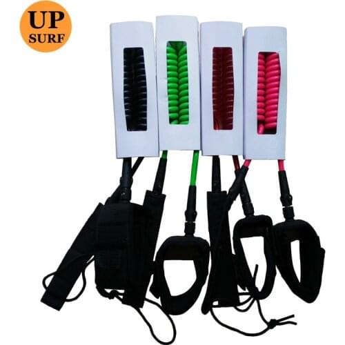 1pc surf leash clearance sales 8ft-12ft 7mm/8mm Coil Leash stock color random send Paddling Coil Leash Surfboard Leash