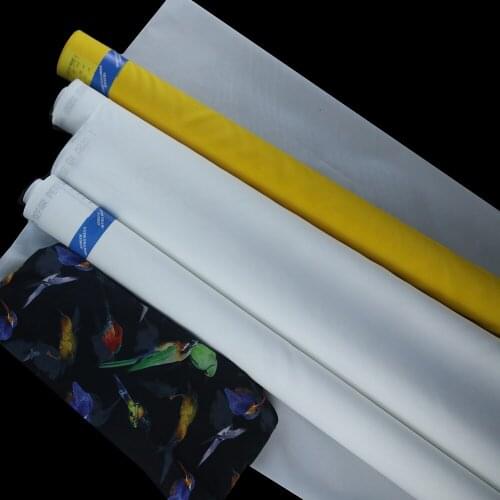 130mesh 53T 48um White 30meters silk screen printing mesh low elongation mesh 100% polyester monofilament mesh stencil cloth