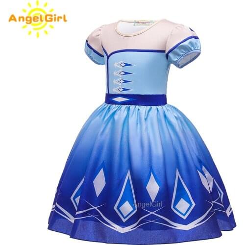 AngelGirl 2020 Kids Summer Princess Dress Girls Princess Party Costume Cosplay Xmas Fantasy Halloween and ChristKids Dresses