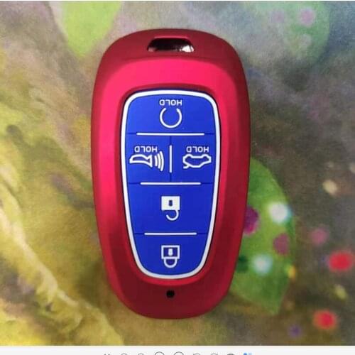 Carbon Fiber ABS Car Key Case Key Cover for Hyundai Sonata Tucson Solaris i30 Grand Stare 2019 2020 5button key