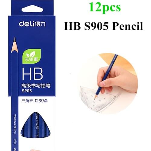 Deli 12pcs/Lot Wooden Lead Pencils HB Pencils Stationery Office & School Supplies Wood pencil for student drawing writing