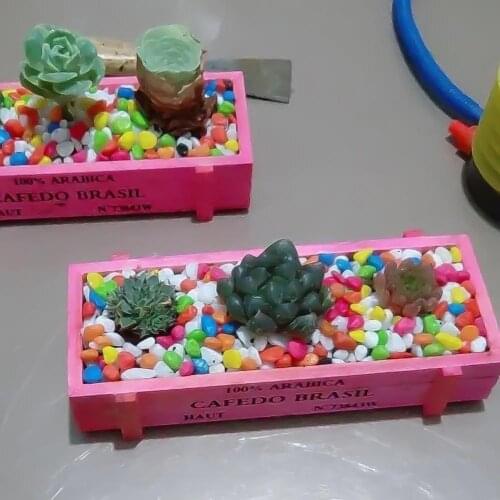 Wooden Flower Pot Rectangular Rustic Succulent Planter Pot Flower Arrangement Window Box Table Plant Basket Container Planter