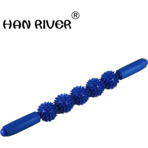 HANRIVER free shipping Multicolor thorn ball muscle massage stick Multifunctional massage body massager with high quality