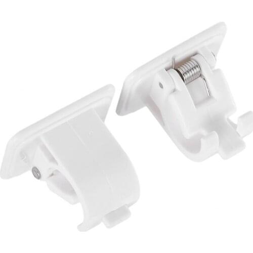 2pc Curtain Rod Brackets No Drill Adjustable Curtain Rod Holder for Kitchen