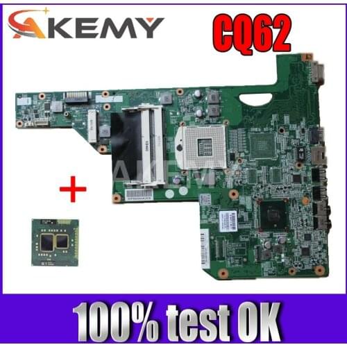 Akemy 615849-001 605903-001 Laptop Motherboard For HP G62 G72 CQ62 HM55 UMA DDR3 MAIN BOARD free i3 cpu