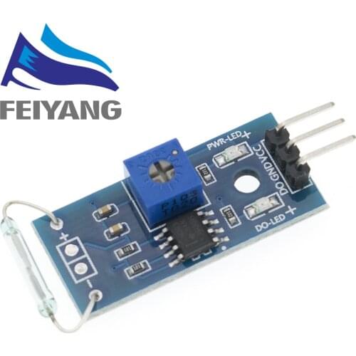 Reed Sensor Module Magnetron Module Reed Switch MagSwitch For Arduino Digital Switch Output DC 3.3V-5V Wide Voltage