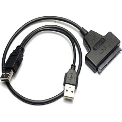 NEW USB2.0 to SATA 22Pin Adapter Cable for Computer PC Converter Laptop for 2.5" inch Hard Disk Drive