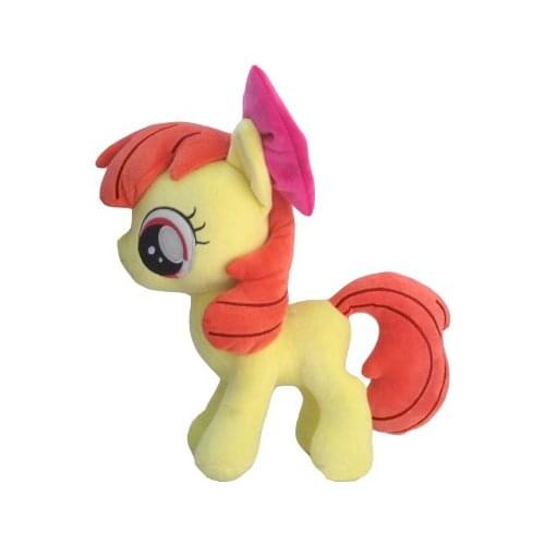 Anime Unicorn Apple Bloom Plush Doll Stuffed Animals Horse Kids Toys Great Gift 10" 25CM