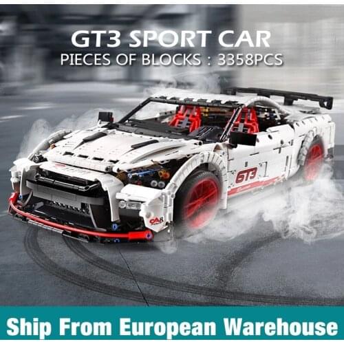 Mould King 13172 Car Compatible With APP Control MOC 25326 White Speed Race Car Assembly Building Blocks Kid Christmas Gift Toy