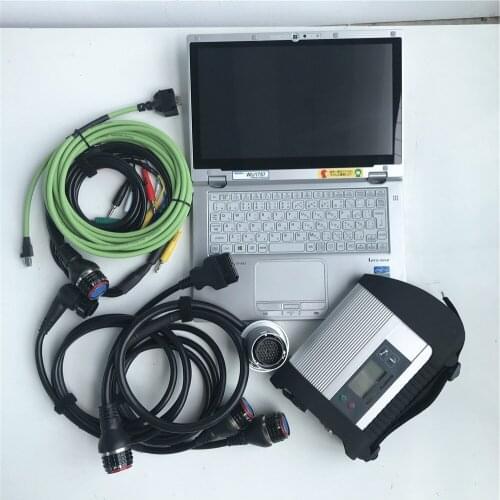 Best Quality V2020.12 software SSD Full Chip MB STAR C4 SD Connect Compact 4 Car & Truck Diagnostic Tool + CF-AX2 i5 cpu Laptop