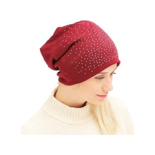 Unisex Hip-pop Hat Solid Women Skullies Beanies Diamond Women Men Hat Female Winter Beanies Soft Warm Knit Cotton Sports Hats