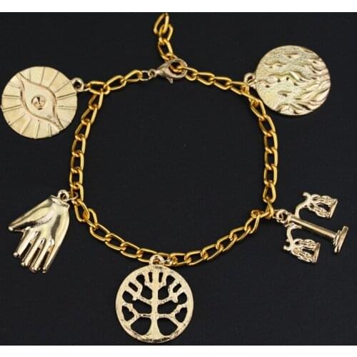Charm Jewelry a bracelet in Women Accessories Jewelry Tree Of Life Pendants Bracelets Chain Bangle Wristband Accessories Gift