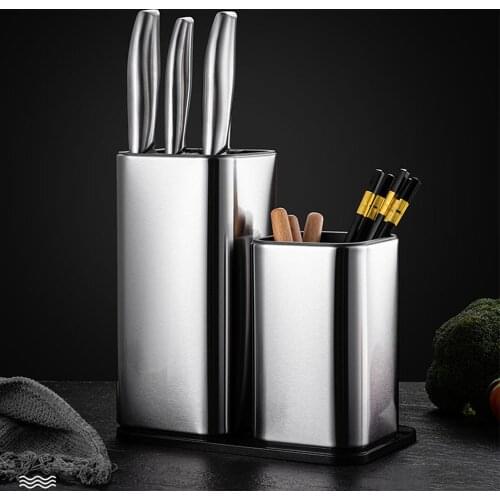 Kitchen accessories Bag Stainless Steel Knife Holder Knife Holder Kitchen Knife Holder Insert Knife Rack Kitchen Organizer