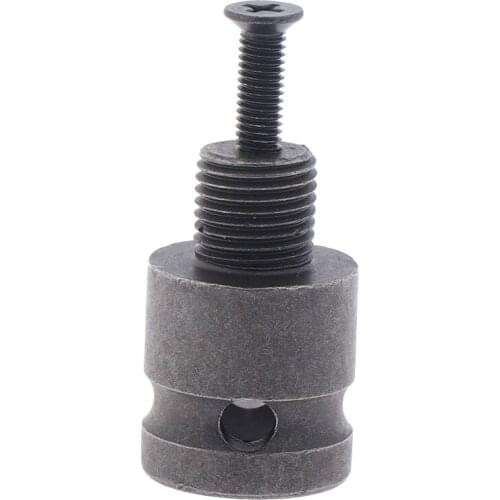 1pc Grey 1/2'' Drill Chuck Adaptor 33*24mm For Impact Wrench Conversion 1/2-20UNF High Hardness Drill Bit Tools Mayitr