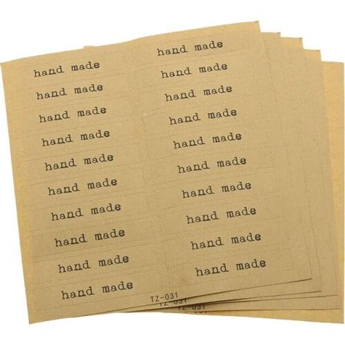 100pcs "hand Made" Handmade Wrapping Paper Seal Stickers Diy Bread Stickers Children Making Gift Box Stickers