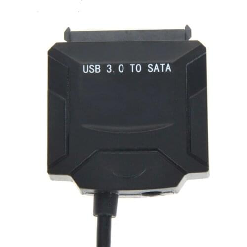 2.5/3.5 Inch Computer Hard Drive Data Cable SATA To USB 3.0 Easy Drive Cable with Power Adapter