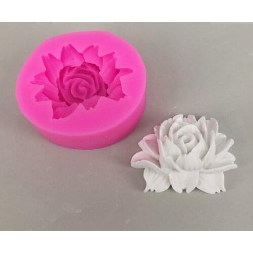 3D Flower Shape Silicone Soap Mold Making Chocolate Mould Tray Homemade Making DIY Flower Candle mould soap form