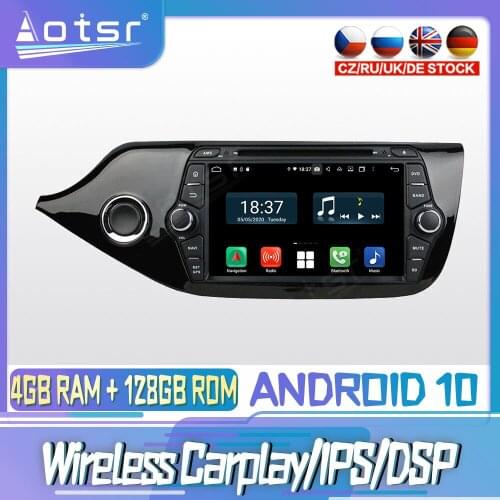 Android 10 PX6 128G For KIA CEED 2014 2016 Carplay DVD GPS Navigation Auto Radio Stereo Video Multimedia Player HeadUnit 2din