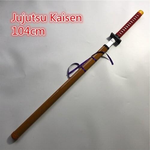 Anime Jujutsu Kaisen Miwa Kasumi Cosplay Prop Otsukotsu Yuta Wooden Sword wood Weapons for Halloween Carnival Party Events 104cm