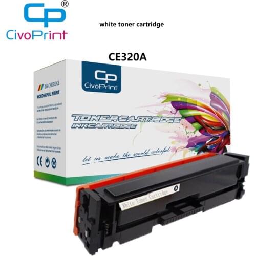 Civoprint compatible CE320A white laser printer toner cartridge for HP Color LaserJet CM1415FN/FNW, CP1521N/1522N/1523N/1525N/NW