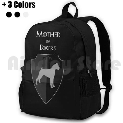 Mother Of Boxers Outdoor Hiking Backpack Riding Climbing Sports Bag Boxer Boxers Boxer Dog Dog Momma Dog Mom Furbaby Proud Dogs