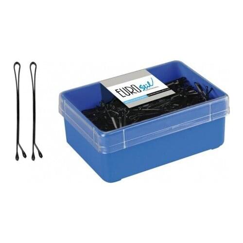 Box 300 Clips Black Ball Eurostil 50 mm