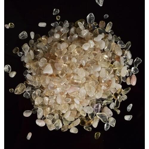 Extra 10Gram Free 100 Gram Natural Citrine Mineral Crystal Beads Tumbled stone Home Fountain Decor Crystal Healing Reiki