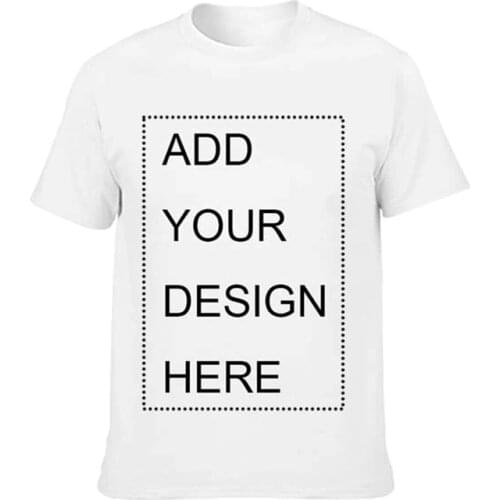 Your OWN Design Brand Logo/Picture Custom Men and women DIY Cotton T shirt Short sleeve Casual T-shirt Tops Tees Mens Clothing