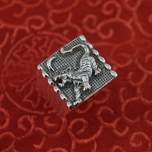 999 sterling silver restoring ancient ways ring men domineering male white tiger zodiac tiger fine silver ring ring