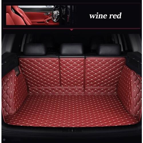 Custom Car Trunk Mats for porsche cayenne 958 Cayman Macan Panamera Boxster car accessories