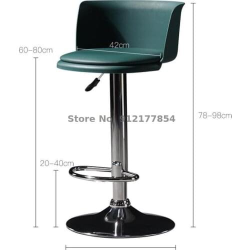 Nordic Creative Bar Stools Modern Minimalist Rotating Lifting Chairs Restaurant High Chairs Home Iron Bar Stools