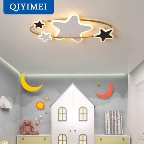 New Modern LED Chandelier Lights Kid Lamps With Remote Control For Living Childrens Room Hall Bedroom Indoor Lighting AC90-260V