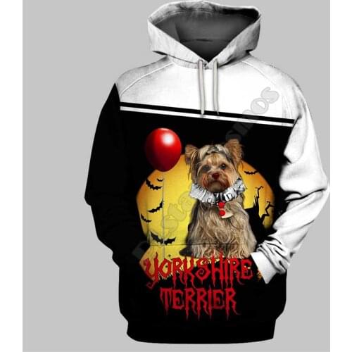 Yorkshire Terrier 3D Printed Hoodies Funny Pullover Men For Women Funny Sweatshirts Animal Sweater Drop Shipping