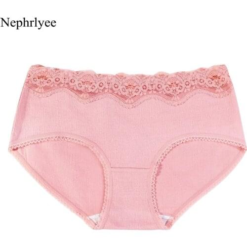 2021 New Mid Waist Cotton Panties Women Patchwork Lace Underpants Soft Breathable Underwear Womens Briefs Sexy Lingerie P367