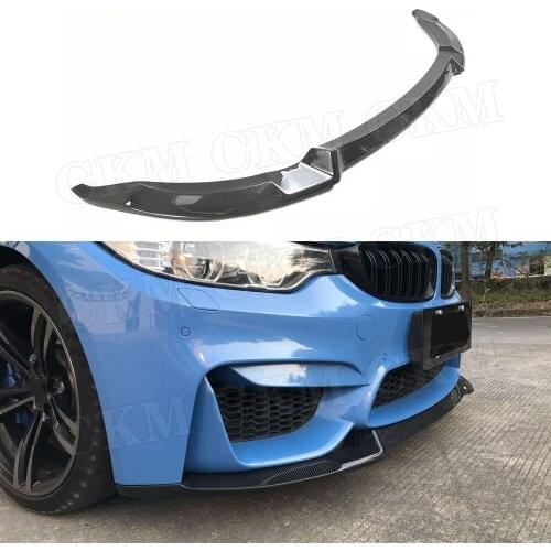 Carbon Fiber / FRP Front Lip Chin Spoiler for BMW 3 Series F80 M3 4 Series F82 F83 M4 2014-2018 Head Bumper Shovel Guard
