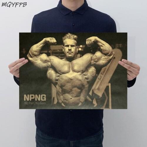 Jay Cutler Muscle Kraft Paper Poster Home Room Bedroom Wall Decoration Painting Core 50.5x35cm