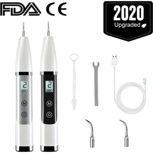 5 Modes LCD Display Portable Ultrasonic Electric Dental Scaler USB Whitening Tooth Calculus Remover Smoke Stains Tartar Cleaner