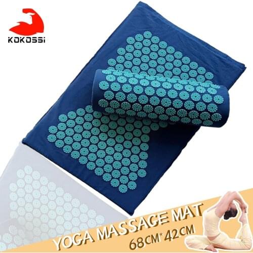 KoKossi Relaxation Massage Cushion Pillow Acupressure Yoga Mat Anti-stress Acupuncture Pad Needle Massager Relieve Stress