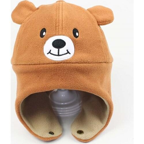 Earflap Hat Girl Boy Winter Fleece Beanie Kids Autumn Animal Pattern Warm Skiing Accessory Baby Toddlers For Outdoor