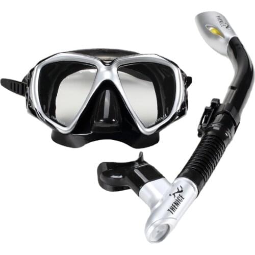 Free diving snorkel set dry snorkeling equipment PVC swimming goggles full set of diving goggles