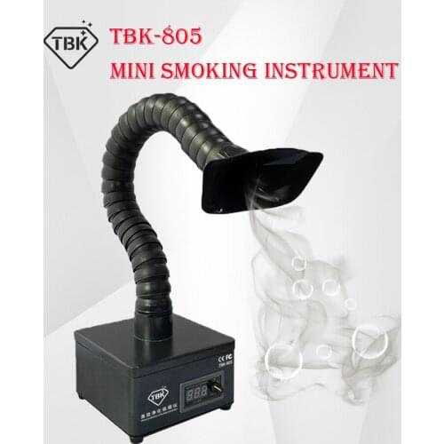 TBK-638/805 Mini Efficient Purification Smoking Instrument Soldering Cleaner Fume Extractor Air Cleaner With LED Light