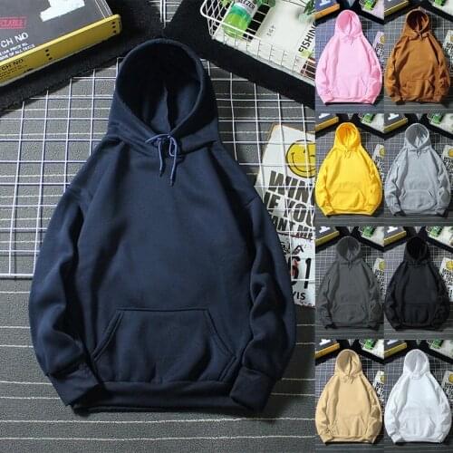 Hoodies Sweatshirts Men Woman Fashion Solid Red Black Gray Pink Autumn Winter fleece Hip Hop Hoody Male Brand Casual Tops