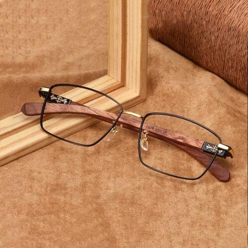 Vintage wood optical glasses frame prescription eyeglasses reading women men grade spetacle eyewear frames glasses accessories
