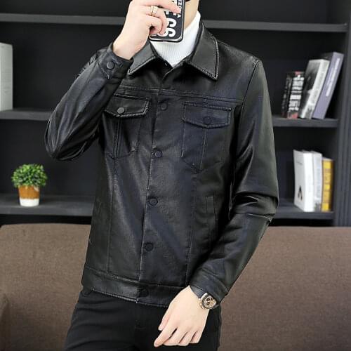 YaSuGuoJi Men's Faux Leather Jackets