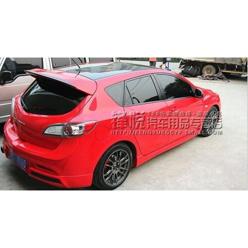 Fit for MAZDA 3 hatchback MPS GARAGE VARY carbon fiber rear spoiler rear wing