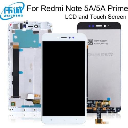 Note 5A LCD With Frame For Xiaomi Redmi Note 5A Prime LCD Display Screen For Redmi Note 5A Y1 / Y1 Lite LCD Sensor