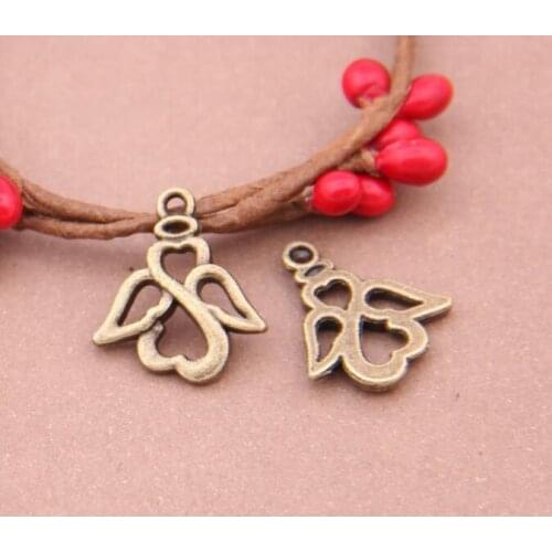 100pcs Vintage Angel Charm For Making Earrings/necklace/bracelet/apparel Fashion Charms DIY Jewelry Accessories