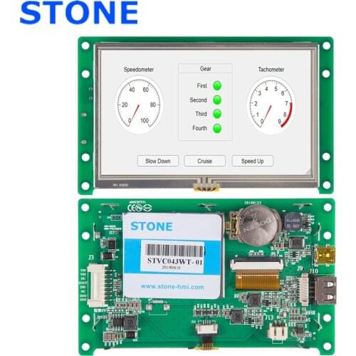 4.3 Inch LCD Touch With Full Color And TTL Interface