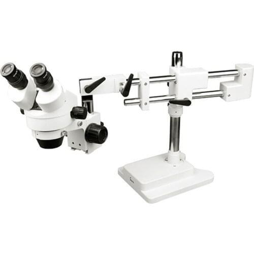 7X-45X Double Boom Stand Long Arm Binocular Stereo Zoom Microscope TXB1-D10