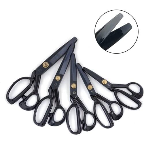 9/10/11/12Inch Flat Tailor Scissors for Silk/ suit fabric/lace/leather high quality scratch proof Sewing Scissors Tool Crafts